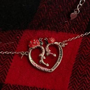 Love you to the moon and back-NECKLACE w ladybugs
